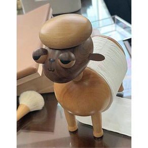 동키 휴지걸이 신혼선물 나무 선물 휴지 원목, 호두+너도밤나무(양, 1개