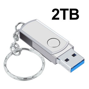 2023 새로운 Usb 3.0 16 테라바이트 고속 Pendive 8 테라바이트 금속 Cle Usb 플래시 드라이브 4 테라바이트 2 테라바이트 휴대용 SSD Memoi, 실버 2TB, 하나