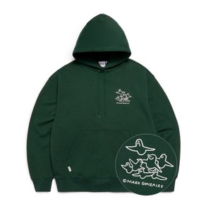 [국내매장] 마크곤잘레스 MG 엔젤S 그래픽 SWEAT HOODIE 딥그린