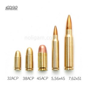 아크로 황동 더미탄 5종 모형탄 모형 총알 탄피, 32ACP*5개입, 1개