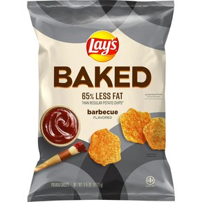 [미국직배송]레이스 오븐 베이크드 감자칩 65% LESS FAT 두가지맛 /Lay's Oven Baked Potato Chips, 바베큐맛 1개x177.1g, 1개, 177.1g