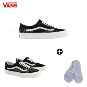 [YUYU] Vans 반스 Old-skool 올드스쿨 VR3 블랙 마쉬멜로우 + 페이크삭스 1P