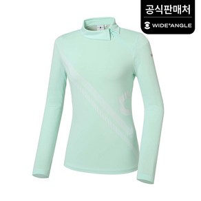와이드앵글 공식 여성 WL 프로 프린트 로고 에리 변형 티셔츠 WWP22212G2 (정상가:159 000)