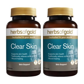 hebs Of Gold Clea Skin 허브 오브 골드 호주 클리어 스킨 60정 2팩, 2개