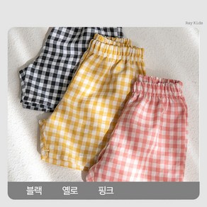 [여름] 4부 체크 팬츠 2종 세트