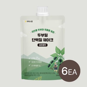 라라스팜 두부밀 단백질 쉐이크 3종 50g 6개입, 6개