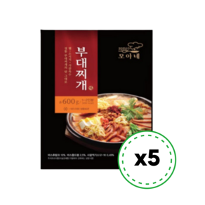 다모아 모아네 부대찌개 600g, 5개