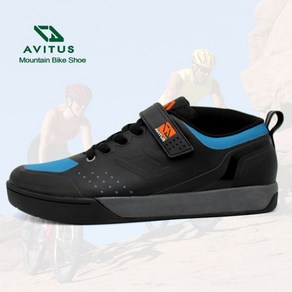 자전거신발 AVITUS Zapatillas MTB 산악 자전거 신발 고무 밑창 다운힐 엔듀로 호환 SPD 클리트 사이클링 2 볼트, 45, CHINA, blue oange