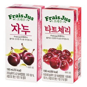 일화 프레주 드링크 190ml 자두 24팩+타트체리 24팩, 190mlx48캔, 48개