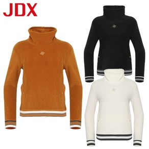 JDX 제이디엑스 23년 겨울상품 세일!! 여성 스트라이프 배색 플리스 하이넥 X2TLUQ8459