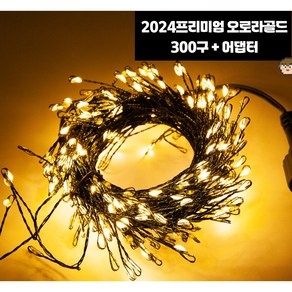 크리스마스 전구 2024오로라그린 300구+어댑터 set KC인증, 300개