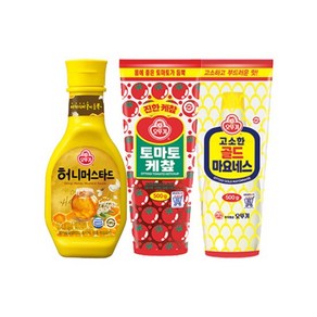 오뚜기 케찹 500g + 마요네즈 500g + 허니머스타드소스 535g, 1개