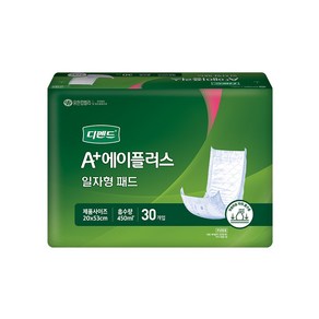 디펜드 에이플러스 속기저귀 일자형 180매 성인용기저귀 여성 남성 어른 기저귀 환자용 패드, 6개, 30매입