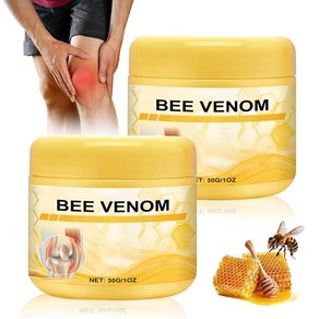 Bee Venom 고급 관절 및 뼈 크림 꿀벌 베놈 크림 뉴 벌독 프로페셔널 젤 고급 벌독 젤 관절 및 뼈 테라피 등 목 손 발용 벌독 뼈 테라피 크림 (2개), Bee Venom 고급 관절 및 뼈 크림, 꿀벌 베놈, 1개