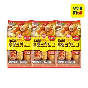 오뚜기 맛있는 후랑크핫도그 오리지널 75g 15개