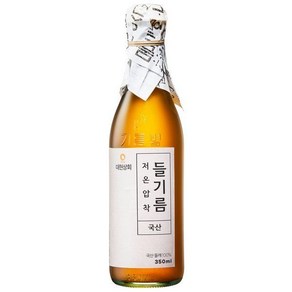 대현상회 저온압착 국산 들기름, 350ml, 1개