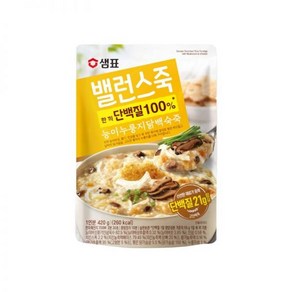 샘표 밸런스죽 능이누룽지닭백숙죽 420g 1개 159602