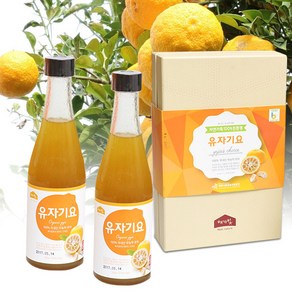 에덴식품 무농약 유자엑기스 유자기요(300ml ) 유자차 고흥유자차, 2개, 300ml