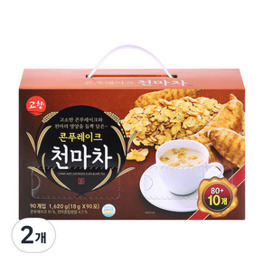 고향 콘푸레이크 천마차 90p, 18g, 90개입, 2개