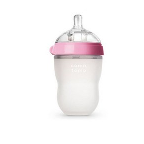 코모토모 실리콘 젖병 250ml 핑크(1P), Co014, 핑크, 1개