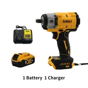 Dewalt 20V 브러시 렌치 충격 전기 드라이버 고토크 도구전동드라이버 공구 배터리 포함, 01 1 battey 1 chage, 04 EU