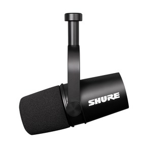 SHURE 슈어 MV7 SHURE XLR/USB마이크 다이나믹 ASMR 하이브리드 마이크, SHURE MV7X BLACK