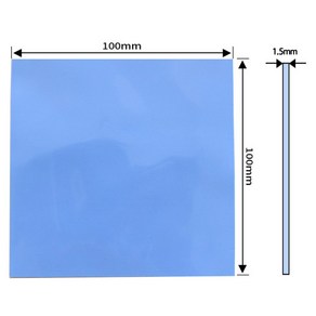 쿨러 써멀패드 Themal Pad 쿨링 방열 열전도패드 100 x 1.5mm, 상세페이지 참조