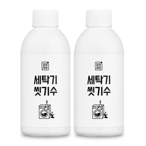 깔끔대장 세탁기 씻기수 세탁조세정제, 200ml, 2개