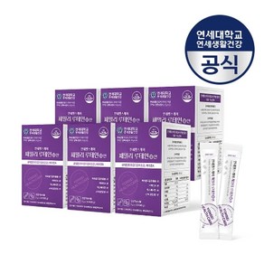 연세생활건강 [TV홈쇼핑 제품] 패밀리 루테인 안 30포 블루베리맛 분말가루6박스, 60g, 6개