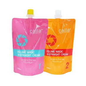 새롬 엘르 칼라 볼륨 매직 스트레이트 크림 1제2제 500ml, 1개