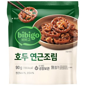 [메가마트]CJ 비비고 호두 연근조림 90g, 1개