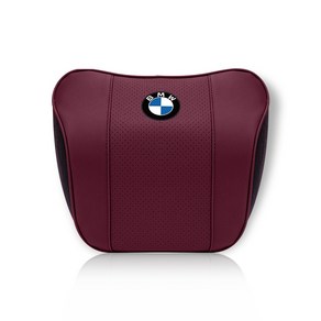 BMW 목베개 헤드레스트 세트 목받침 차량용 쿠션 등쿠션, BMW볼케이노레드헤드레스트1개, 1개