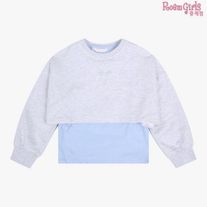 로엠걸즈 중계점 *2024 NEW SPRING 50%SALE* 크롭 레이어드 스웻셔츠 (2Color) 깔끔한 크롭 맨투맨과 민소매 티셔츠의 만남 캐주얼한 만능 코디템 6~12세