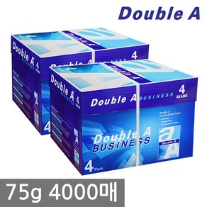 더블에이 75g a4 4000매, 1개