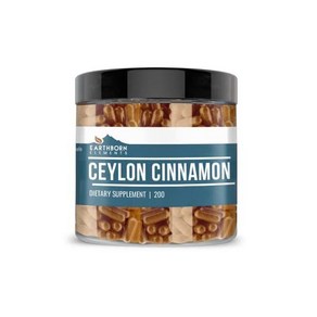 Eathbon Elements Ceylon Cinnamon 200 Capsules Pue & Undiluted No Additives, 1개, 기본, 200정