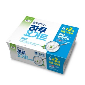 하루요거트(플레인) 다논 80gx6ea, 1개, 480g