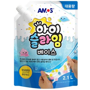 아모스 아이슬라임 베이스 2.1L 2개입, 혼합색상, 2개