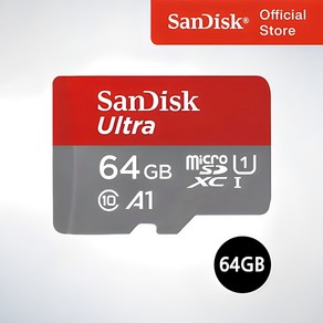 샌디스크코리아 공식인증정품 마이크로 SD 카드 SDHC ULTRA 울트라 QUAB 64GB, 1개