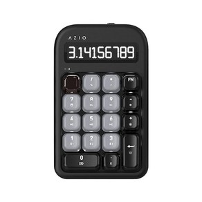 AZIO IZO 무선 BT5 NumPad/계산기, Azio IZO_Black Willow