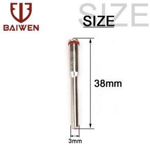 연마기사포 Demel-연마 휠 맨드릴 커팅 컷오프 홀더 로타리 드레멜 샤프트 2.35mm/3mm 2-10 개, 4) 3mm - 2pcs, 2개