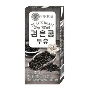 건국 아침대용 간식 검은콩 두유 190mlx24팩, 24개, 190ml