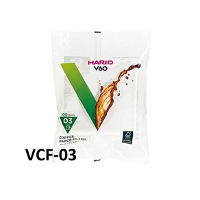 하리오 V60 종이필터 03 화이트 VCF-03-100W