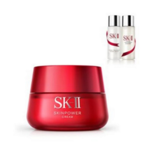 [백화점정품] sk2 스킨파워크림세트 / sk2 탄력크림50ml + 클리어로션30ml x 2개, 1세트