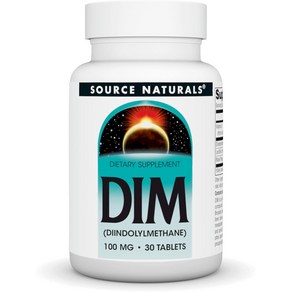 소스내츄럴스 Souce natuals D.I.M 100 mg 30 tablet, 1개, 30정