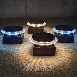 태양광 정원등 LED 센서등 태양열 문주등 카페 조명 솔라 캡 데크 80x80mm