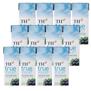 TH TRUE YOGURT 블루베리맛/베트남 요거트, 180ml, 4개, 180ml