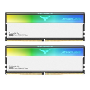 [Team Goup] T-Foce DDR5 PC5-57600 CL34 XTREEM ARGB 화이트 서린 [32GB (16GB*2)] (7200), 1세트, T-Foce XTREEM ARGB 화이트