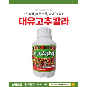 대유 고추칼라 250ml 붉은고추 빠른수확 꽃눈형성 낙과경감 고추 고운색감