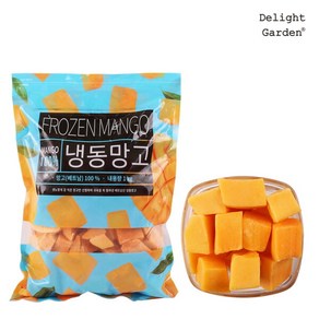 [딜라잇가든] 냉동 망고(다이스드)25mm 1kg x 5