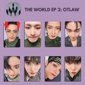 [국내 히트 상품 무료배송]에이티즈 ATEEZ 앨범 THE WORLD EP.2 OUTLAW 포토카드 8장 16장